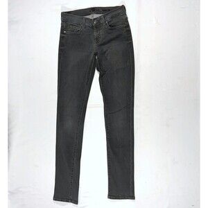 7 For All Mankind Women's Roxanne Skinny Jeans Denim Stretch Grey Sz 26 Stains